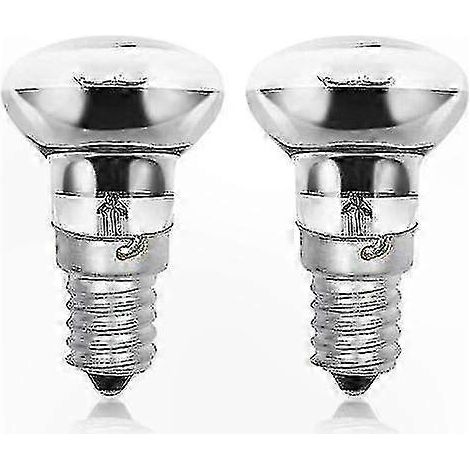 Ampoules à lave dimmables R39 E14 40W, blanc chaud 2800K, culot Edison à vis, réflecteur SES (lot de 2) (1/5)