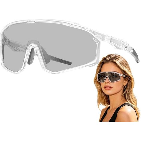 Photochrome Schutzbrille Unisex mit polarisierten, photochromen Gläsern für Camping, Laufen, Sport, Radfahren, Motorradfahren, Wandern und Trekking (1/4)