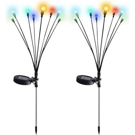 Lampe de décoration volteno firefly color solaire imperméable 71 cm (1/2)