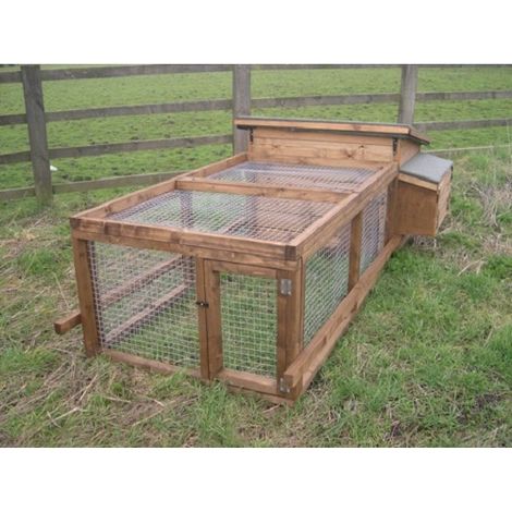 Poultry House with Run for Ducks