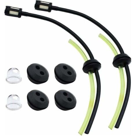2 Kits Universels de Filtres à Essence avec Joints Passe-Durites pour Carburants, Compatible avec Tondeuses, Réservoirs de Carburant et Filtres à Carburant, Nettoyeur pour Durite d'Essence (1/4)