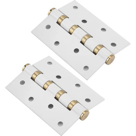 Charnière de porte en acier inoxydable, 4 pouces, 3mm, à feuilles mobiles, silencieux, tampon, roulement muet pour portes en bois