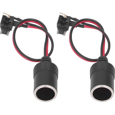 GARRYFIZH Paire d'adaptateurs de prise allume-cigare femelle 12-24 V CC pour Mazda
