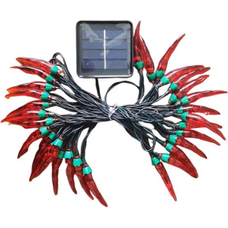 1 Guirlande lumineuse, LED rouge piment, 10 mètres, IP44, intérieur extérieur, Noël (1/5)