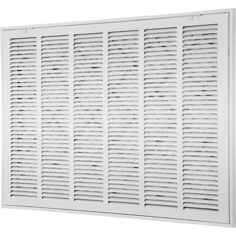 Mophorn Grille de retour d'air avec filtre pour conduit 75,5 x 50,5 cm, grille murale en acier avec revêtement en poudre, conçue pour optimiser la ventilation (1/5)