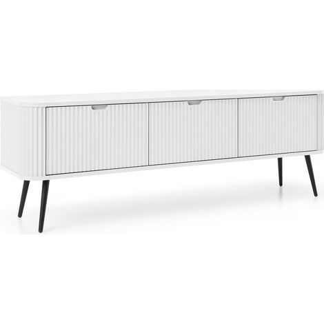Mobile TV: Bianco, gambe nere, 168 x 57 x 39 cm (1/5)