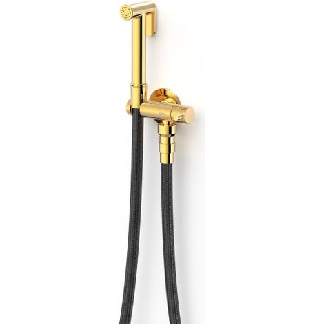 Mitigeur encastré avec douche pour WC Or 24K - TRES 24112350OR