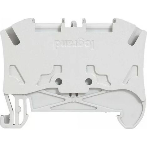 Legrand 037262 - Viking 3 spring terminal block - 1 snap/2 conductor - 1 in/1 out - gray - pitch 8