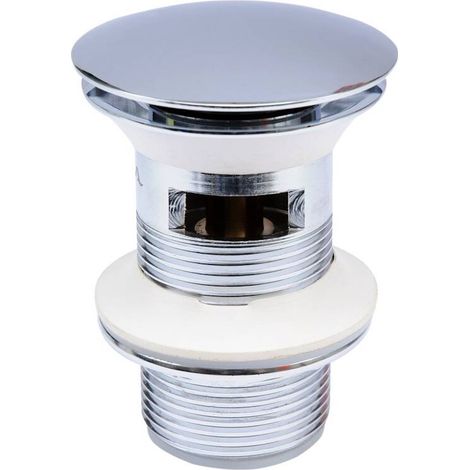 Automatischer Stöpsel, Ablaufgarnitur Chrom Pop Up 1 1/4" mit Überlauf, Messing