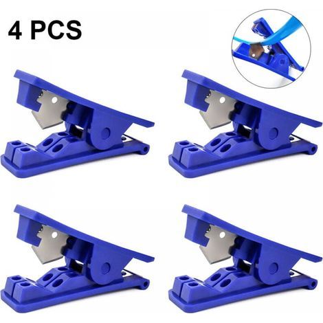 (4 Pieces) Tube Cutter, Pipe Cutter, Precise Tube Cutting Tool for Nylon and Plastic Tubing, Cuts Down to the Tube (1/5)