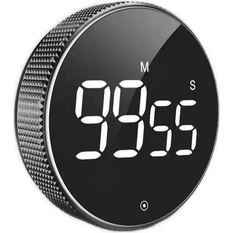 Temporizador de cocina digital, pantalla LED, negro, magnético (1/5)