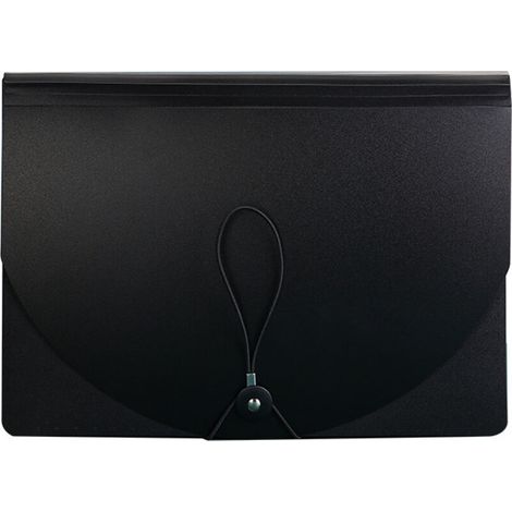 Trieur 13 Compartiments A4, Rangement Papier Administratif, Extensible Classeur A4 Range Document Bureau, Trieur Document Organiseur de Dossiers Accordéon de Grande Capacité (Noir) (1/5)