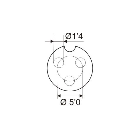 Conector Microfono Macho 3Pin Rosca  10.230/3/P (1/3)
