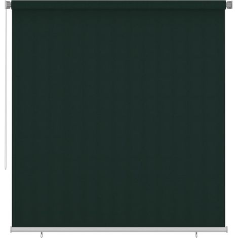 Außenrollo 225 (B) x 230 (H) cm Dunkelgrün HDPE vidaXL