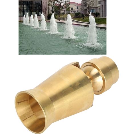 Springbrunnendüse aus Messing mit 1,5-Zoll-Innengewinde, einfach zu installieren, für Teiche und Springbrunnen. (1/5)