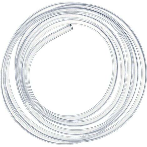 Tubo flessibile trasparente da 3 metri – diametro interno 10 mm – diametro esterno 12 mm – PVC resistente all'abrasione e alla corrosione -Crezuo