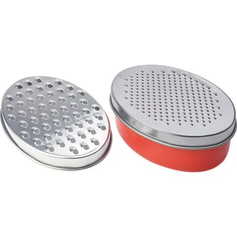 Râpe à fromage Parmesan en acier inoxydable avec boîte de rangement, grille pour cuisine et restaurant, usage professionnel (1/5)