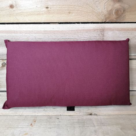 Charles Taylor Single Seater Wooden Chair Back Cushion In Burgundy (1/2)