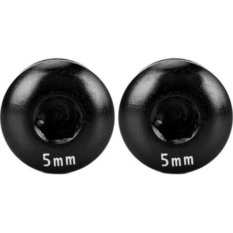 Cache-vis de pédale de vélo en alliage d'aluminium, filetage M14, 5 mm, noir, pour VTT (1/5)