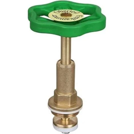 JS Otturatore a camera di grasso per valvola a flusso libero, DIN 3502, con albero ascendente, DN65, 2 1/2'', con guarnizione in PTFE, 0018166500002