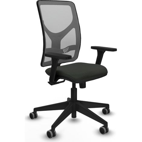 Silla de oficina piqueras y crespo Motilla gris malla (1/2)