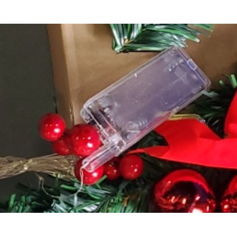 Weihnachts-Treppenkranz-Girlande mit Lichterkette – Energieeffiziente Weihnachts- und Partydekoration für Zuhause (1/5)
