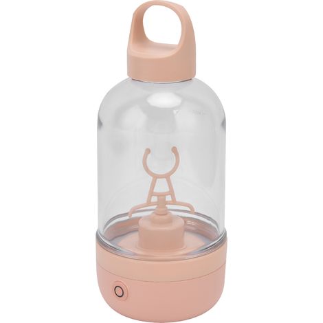 Bol mélangeur automatique pour poudre protéinée 400 ml, portable, rechargeable par USB, rose, pour milkshakes. (1/5)