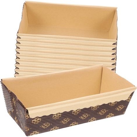 Dailygoods Papierbackformen 25 Stück Kuchenformen Cupcake-Formen Brotformen Nachhaltiges Papier Dekoratives Aussehen Kleine Kuchenformen (1/5)