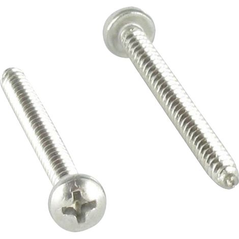 Vis tôle tête cylindrique bombée large POZI et fendu 3.9X13 Inox A2 50 PPM-1 pièce (1/4)