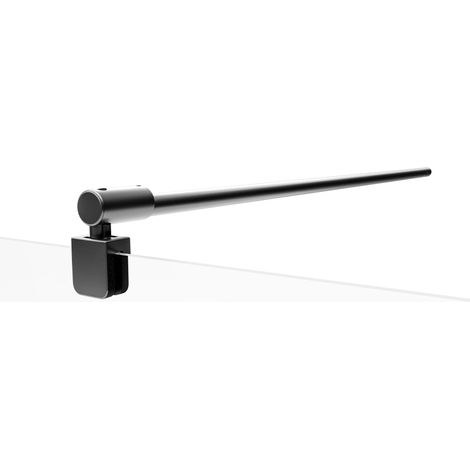 Barre de stabilisation murale pour paroi de douche 5-8 mm, barre de renfort universelle à raccourcir Schulte, noir