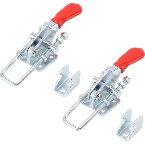 Verstellbare Kniehebelklemme, 2 Sets hochwertig verarbeiteter Halterungen, Kipphebelklemme mit Schnappverschluss für Koffer