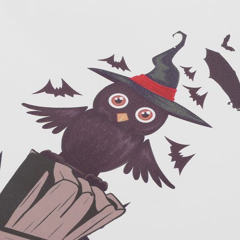 Lot de 3 autocollants muraux Halloween pour toilettes, papier peint, décoration murale à faire soi-même pour salle de bain/toilettes TL002 (1/5)