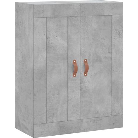 Armoire murale gris béton 69,5x34x90 cm bois d'ingénierie