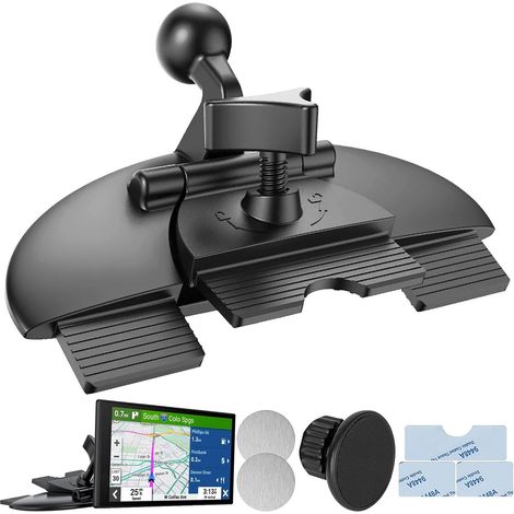 Kfz-Navigationshalterung, austauschbare Kfz-Navigationshalterung mit CD-Schlitz Ersatz-Handyhalterung für CD-Player mit CarPlay-Bildschirm, 17,2-mm-Kugelgelenk (1/5)