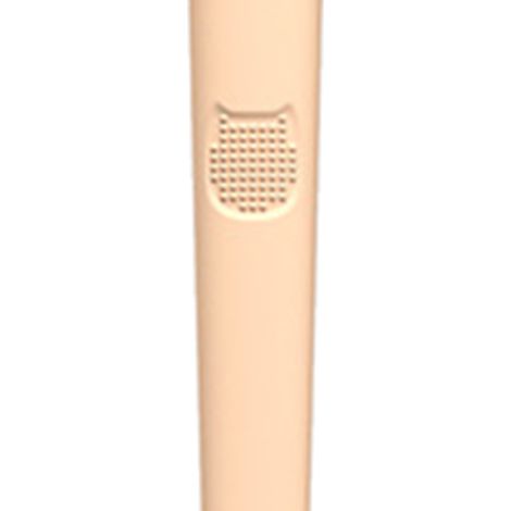 Brosse WC rose en plastique double face bicolore avec manche détachable en forme de patte de chat, outil de nettoyage pour toilettes à la maison (1/3)