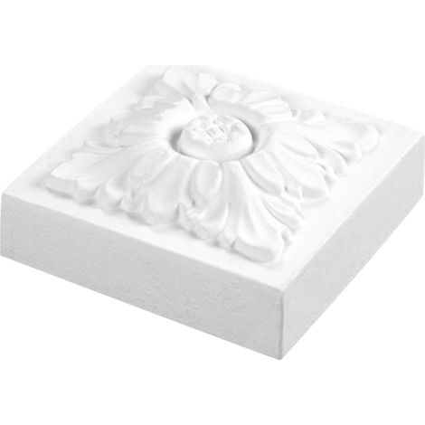 1 elemento decorativo Cornice della porta Angolo PU antiurto 97x97mm D408 (1/2)