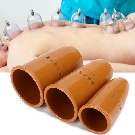 Schröpfglas aus Bambus für Massage und Körperentspannung (1/5)