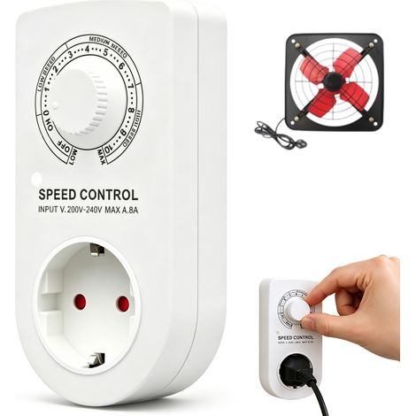 Régulateur de vitesse 230 V 8 A, 230 V, utilisation du moteur, 1600 W (charge ohmique)/500 W (charge inductive), régulateur de tension pour souffleur, perceuse à main, scie circulaire, meuleuse (1/4)