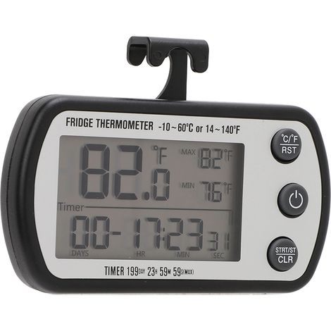 Termometro digitale per frigorifero/congelatore Toivize con display LCD, potente magnete e impermeabilità IPX4 per un monitoraggio accurato. (1/5)