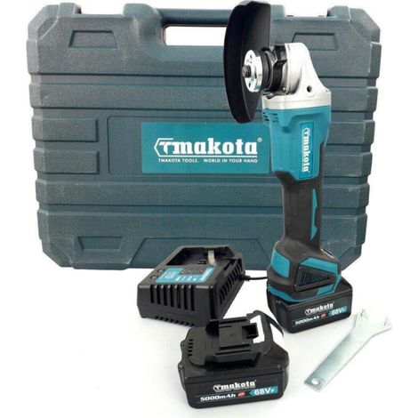 YMYNY Meuleuse d'angle à batterie double Flex 100 - 125 mm 20 V 5 Ah 8 500 tr/min - (1/3)