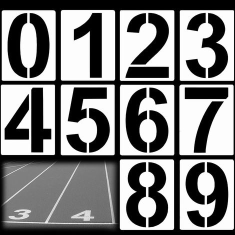 Self-adhesive number, white 0-9 vinyl mailbox number (1/5)
