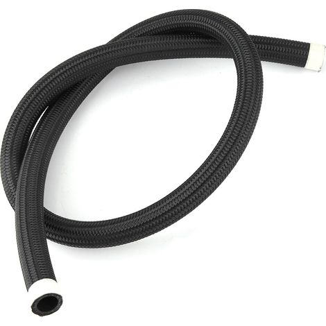 AN10 schwarzer, umflochtener Nylon-Ölschlauch, Kraftstoffleitung, Ersatzteil (1/5)