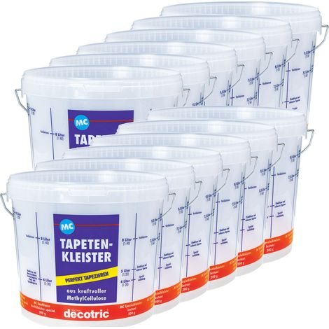 Seau gradué rond + Couvercle 12,5L - dosage et mélange pour chantier, tapisserie (vendu par 12) (1/2)