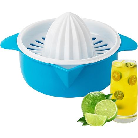 4-teiliges manuelles Zitrusentsafter-Set  Handentsafter, Zitronen- und Limettenpresse  Tragbarer Orangenentsafter mit Sieb, praktisches Entsafter-Set (1/5)