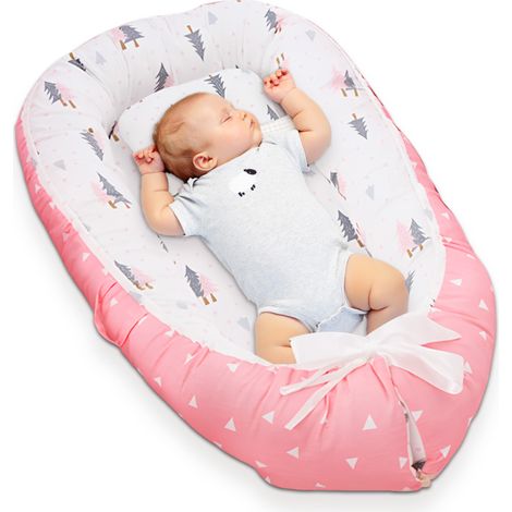 1 lit bébé en coton, portable et démontable, adapté aux nouveau-nés, environnement naturel, usage intérieur (1/5)