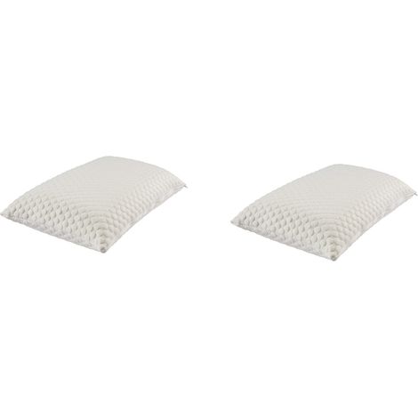 Lot de 2 oreillers latex et housses de protection Someo 40x60 (1/3)