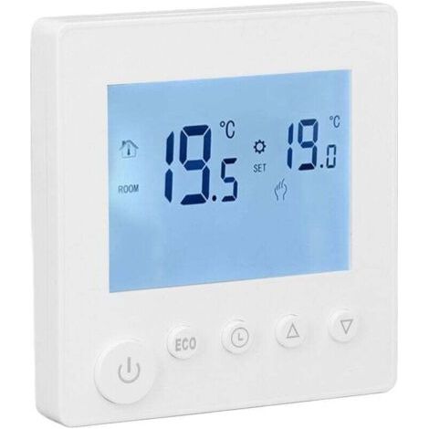 Écran LCD tactile pour thermostat eau chauffage 3 A 95-240 V hebdomadaire contrôleur température (1/4)