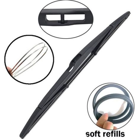 Lot de 3 Balais d'essuie-glace avant + arrière pour Renault Clio MK III Hayon 2005 - 2012 (1/4)