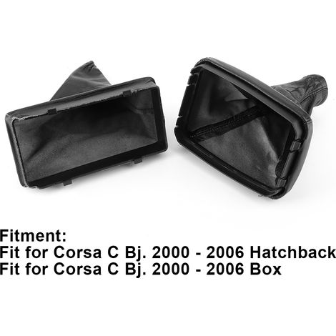 Protector de palanca de freno y funda para palanca de freno de cuero ABS - Compatible con Opel Corsa C (2000-2006) (1/4)