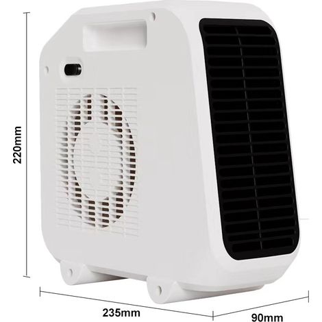 Radiateur Soufflant 1800W Salle de Bain Chauffage d'appoint Economique Petit Radiateur Soufflant Ceramique (1/4)